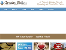 Tablet Screenshot of greatershiloh.org